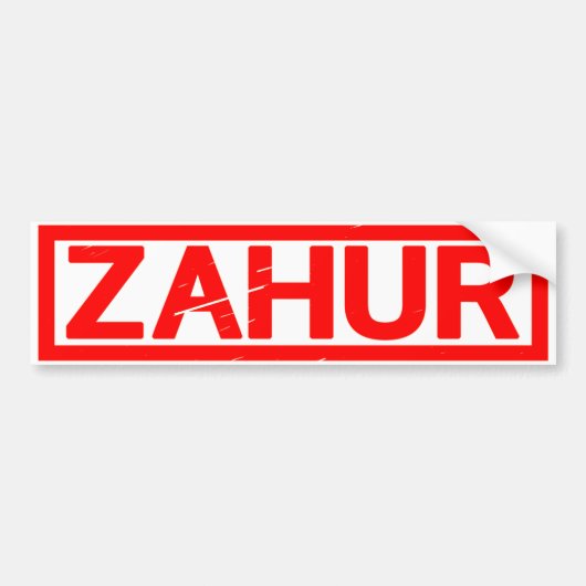 Zahur Briefmarke Autoaufkleber (Vorne)
