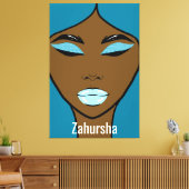 Zahursha Canvas Print Leinwanddruck (Insitu (Wohnzimmer))