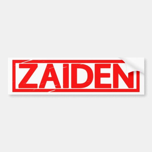 Zaiden Briefmarke Autoaufkleber (Vorne)