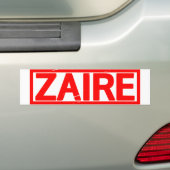 Zaire Briefmarke Autoaufkleber (Auf Auto)