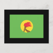 Zaire Flag Postkarte (Vorderseite)
