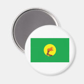 Zaire-Kongo-Flagge Magnet (Vorderseite/Rückseite)