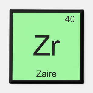 Zaire Name Chemie Element Periodensystem Magnet