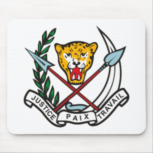 Zaire-Wappen Mousepad