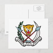Zaire-Wappen Postkarte (Vorne/Hinten)