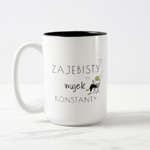 Żajebisty Onkel Personalisierter Becher   Lustig P Zweifarbige Tasse