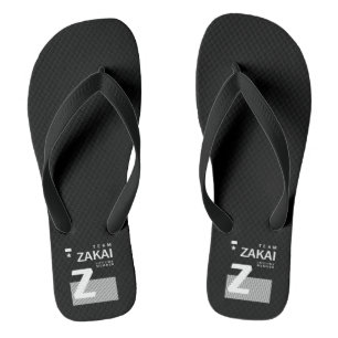 Zakai personalisierter Name Geburtstag Badesandalen