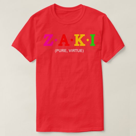 Zaki Pure Virtue T-Shirt (Design vorne)