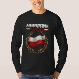 Zakopane Polen Reisen Polnische Flagge Polska T-Shirt