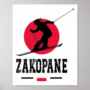 Zakopane Polen Skigebiet Tatra Polnischer Skifahre Poster