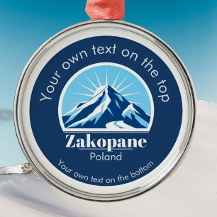 Zakopane Polen Skiurlaubsmedaille Ornament Aus Metall