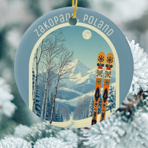 Zakopane Polen Tatra Gebirge Skilifte Keramik Ornament