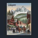Zakopane Polen Vintag Postkarte<br><div class="desc">Erleben Sie den alpinen Charme von Zakopane, Polen, mit dieser Vintagen Postkarte. Zakopane ist bekannt als die "Winter Hauptstadt Polens" und wird wegen seiner atemberaubenden Tatra-Gebirgslandschaft, der traditionellen Holzarchitektur und des lebendigen Kulturerbes gefeiert. Diese Postkarte ist perfekt für Sammler, Reisende oder als einmaliges Geschenk geeignet, um die zeitlose Schönheit dieser...</div>