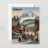 Zakopane Polen Vintag Postkarte (Vorne/Hinten)