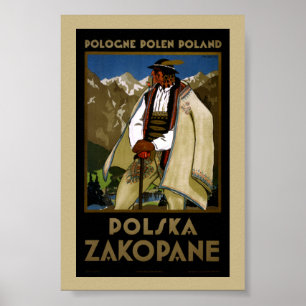 Zakopane Polen Vintage Reiseplakat Restauriert Poster