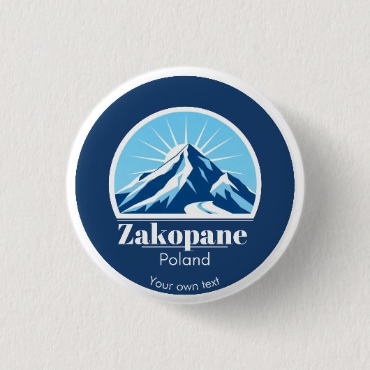 Zakopane Polen Zubehör Souvenir Button (Vorderseite)