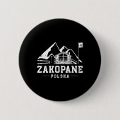 Zakopane Polska Wintersport Skifahren Snowboarden Button (Vorderseite)