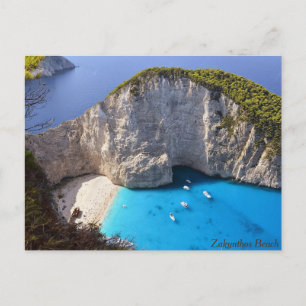 Zakynthos Beach, Griechenland Feiertagspostkarte