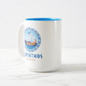Zakynthos, Griechenland, Entwurf eines griechische Zweifarbige Tasse (Vorderseite Links)