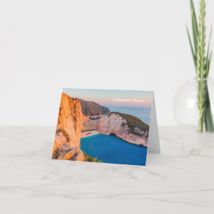 Zakynthos, Griechenland. Feiertagskarte