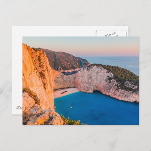 Zakynthos, Griechenland. Postkarte (Vorne/Hinten)