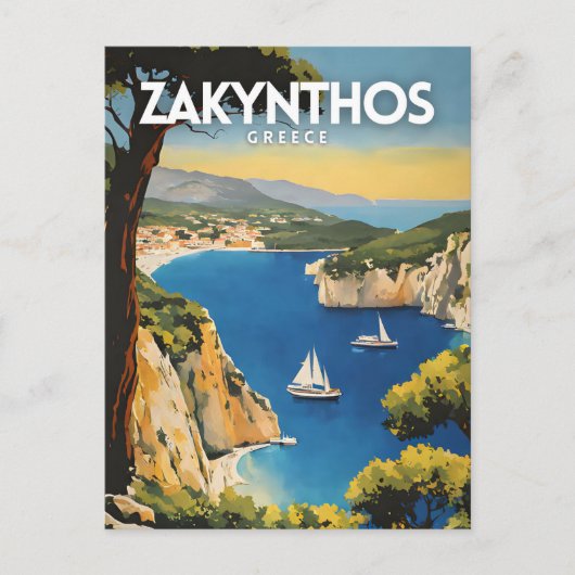 Zakynthos Griechenland Postkarte (Vorderseite)