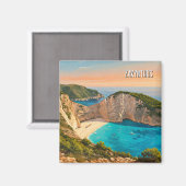 Zakynthos Griechenland Reisen Magnet (Vorderseite/Rückseite)