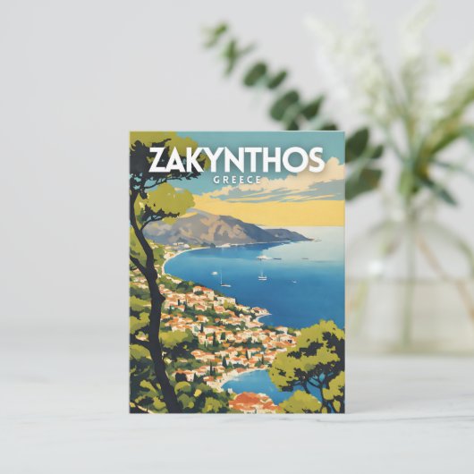 Zakynthos Griechenland Reisen Postkarte (Stehend Vorderseite)