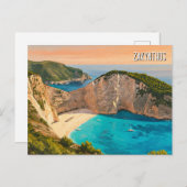 Zakynthos Griechenland Reisen Postkarte (Vorne/Hinten)