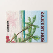 Zakynthos Griechenland Reiseplakat Puzzle (Horizontal)