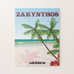 Zakynthos Griechenland Reiseplakat Puzzle