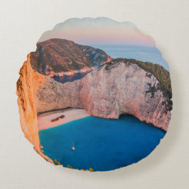 Zakynthos, Griechenland. Rundes Kissen