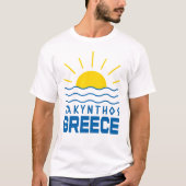 Zakynthos Griechenland Sonnenschein und Meer Weiße T-Shirt (Vorderseite)