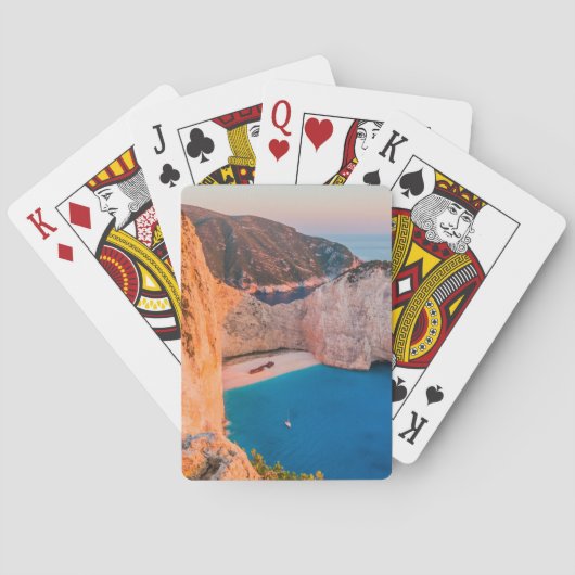 Zakynthos, Griechenland. Spielkarten (Rückseite)