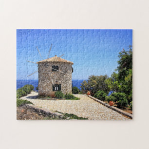 Zakynthos Griechenland Windmill Sea Island Jigsaw Puzzle