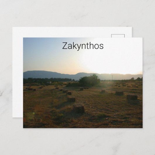 Zakynthos Postkarte (Vorne/Hinten)