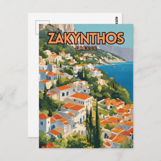 Zakynthos Postkarte (Vorne/Hinten)