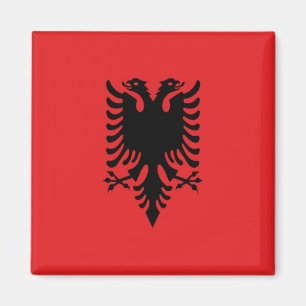 zAL001 ALBANIAN FLAG, Albanien, Kühlschrank Magnet