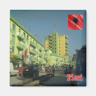 zAL008 FIER Albanien, Kühlschrank Magnet