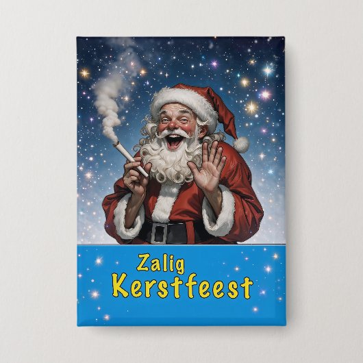 Zalig Kerstfeest Button (Vorderseite)