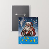 Zalig Kerstfeest Button (Vorderseite/Rückseite)