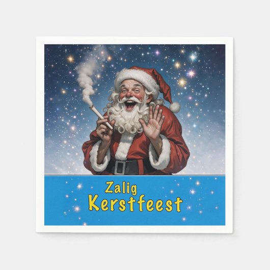 Zalig Kerstfeest Serviette (Vorderseite)