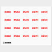 Zalman Briefmarke Runder Aufkleber (Blatt)