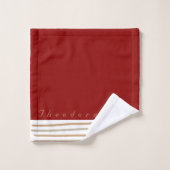 ZALMAXI-ZUHAUSE-Logo-Fan Badhandtuch Set (Waschlappen)