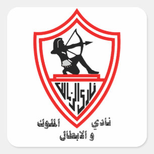 Zamalek SC - Ägyptische Könige und Champions Club Quadratischer Aufkleber