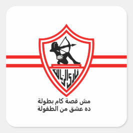 Zamalek SC Egyptian Football Team Zamalek Fans Quadratischer Aufkleber