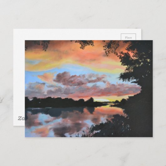 Zambezi River Reflections Postkarte (Vorne/Hinten)