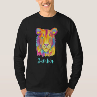Zambia African Lion Wildlife And Nature T-Shirt