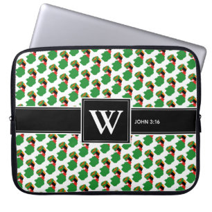 ZAMBIA Christlich Scripting Monogram-Notebook Laptopschutzhülle