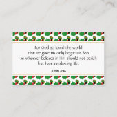 ZAMBIA Christliche Schrift John 3:16 Visitenkarte (Rückseite)